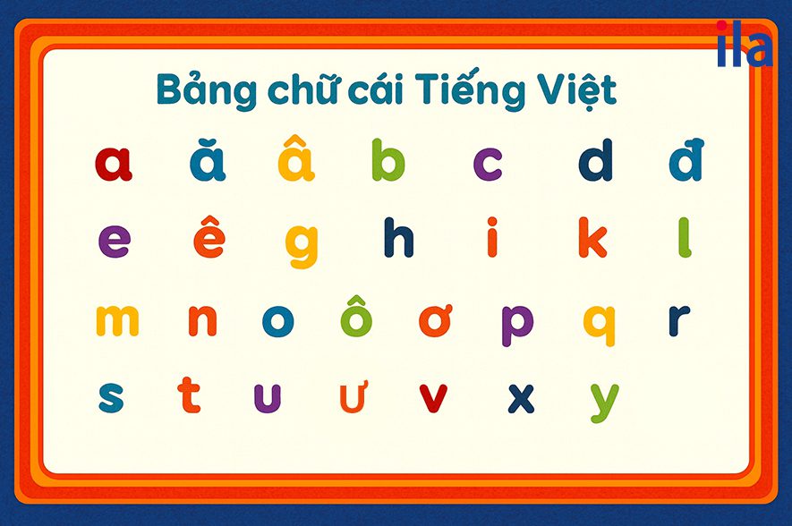 Bảng chữ cái tiếng Việt lớp 1