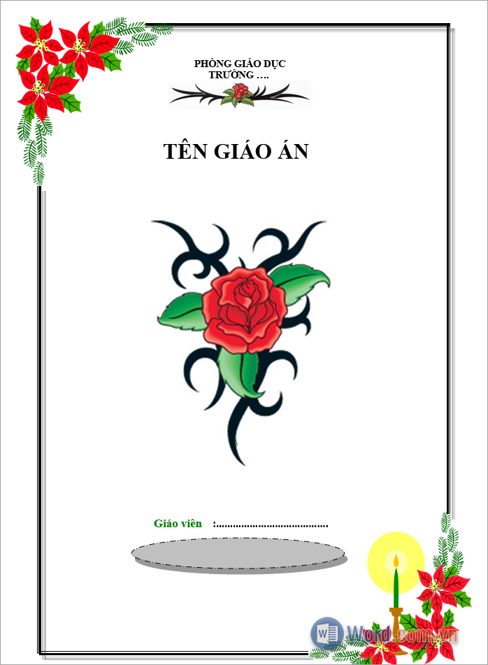 Tổng hợp mẫu khung viền báo cáo Word đẹp nhất