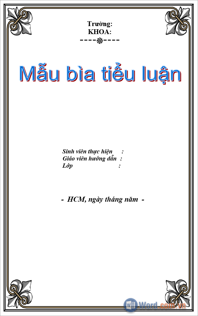 Tải mẫu khung viền đẹp trong Word
