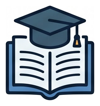 Logo giáo án sách xanh mũ cử nhân
