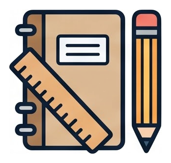 Logo giáo án sổ tay thước và bút chì