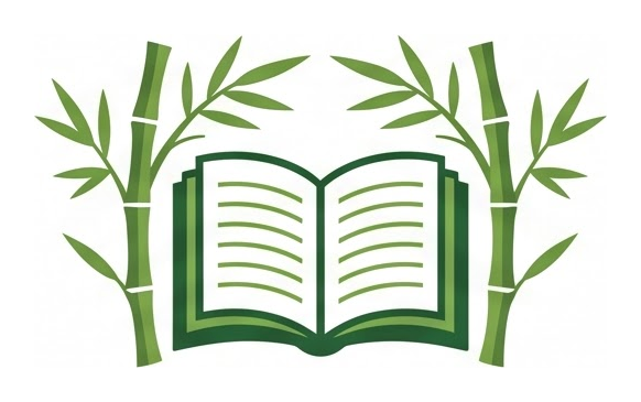 Logo giáo án sách giữa rặng tre