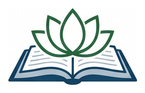 Logo giáo án sen nét xanh