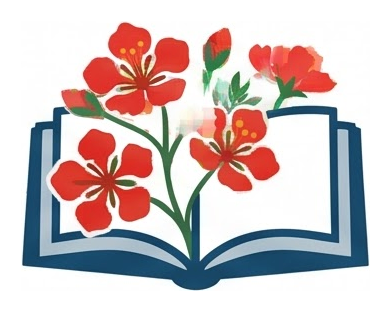 Logo giáo án hoa phượng trên sách
