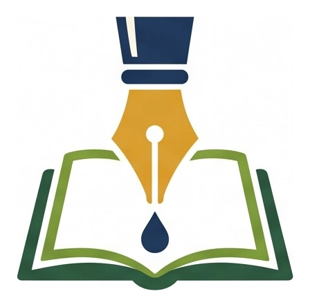 Logo giáo án ngòi bút trên sách