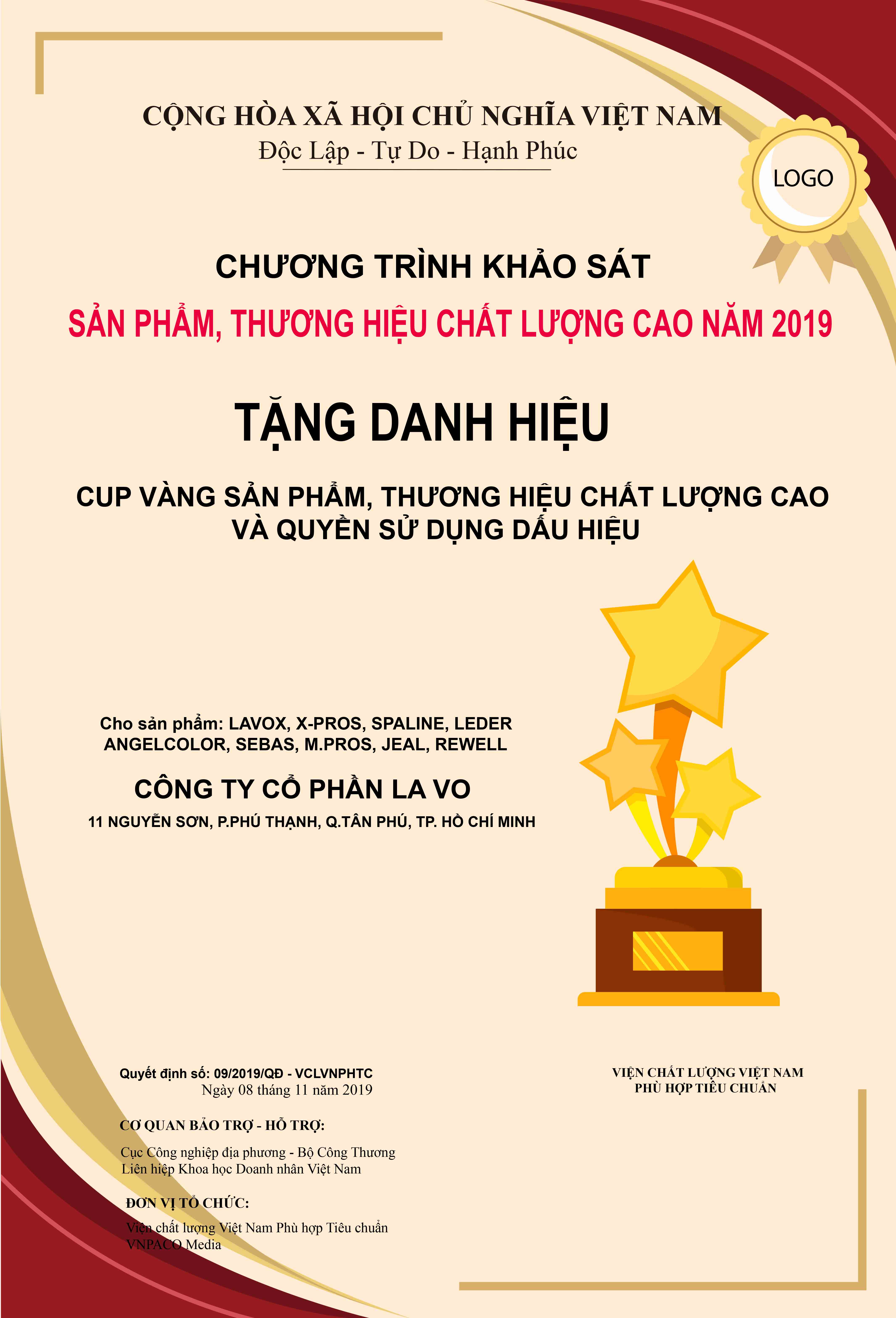 Mẫu giấy chứng nhận phong cách chứng chỉ quốc tế